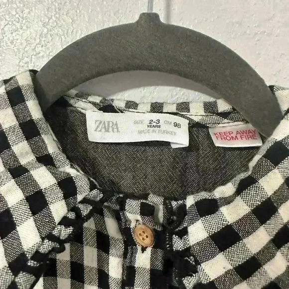 11. Zara Girls Dress with Peter Pan Collar, 2-3T - Picture 2 of 4